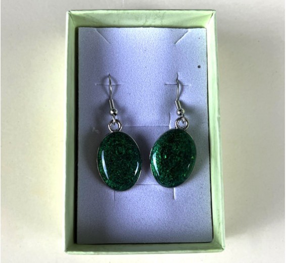 Bracelet, Pendant, Earrings Set (GREEN)